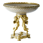 Чаша фарфоровая на двух бронзовых ангелах Eden Garden варинант исполнения - 2 | Loft Concept в Перми