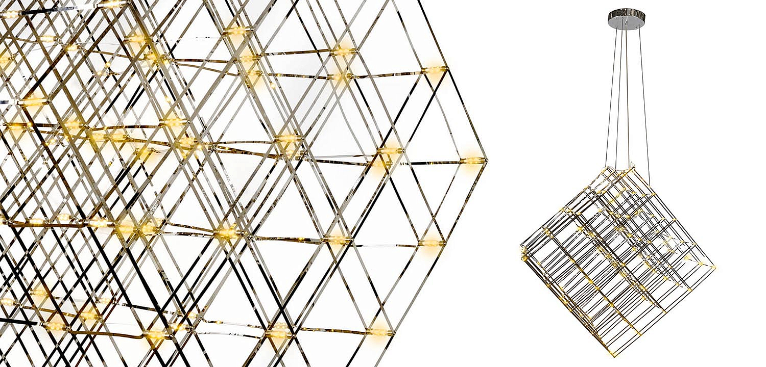 Люстра Moooi Tesseract Yellow lamp M Люстра Moooi Tesseract Yellow lamp M - Loft-Concept в Перми