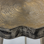 Металлический столик со столешницей в виде слеба Slabby варинант исполнения - 4 | Loft Concept в Перми