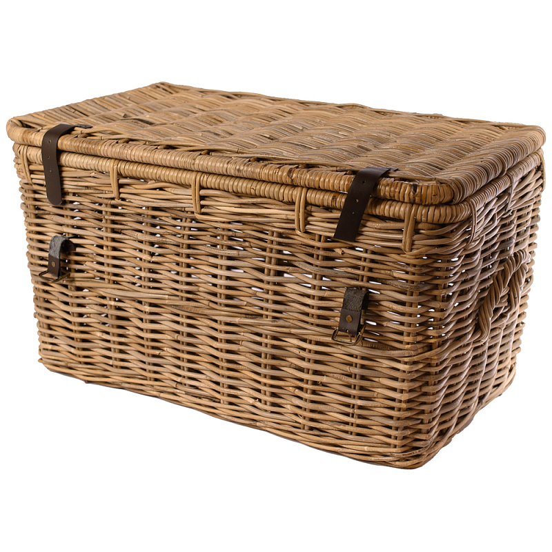 Плетеный сундук Clovis Wicker Chest Коричневый в Перми | Loft Concept 