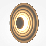 Бра круглое Soft Halo бежевый варинант исполнения - 3 | Loft Concept в Перми