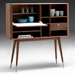 Дизайнерский комод-буфет на высоких ножках с выдвижными ящиками и открытыми полками Joshar варинант исполнения - 2 | Loft Concept в Перми