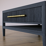 Кофейный стол Primo с двумя ящиками Черный дуб варинант исполнения - 5 | Loft Concept в Перми