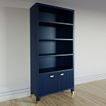 Книжный Стеллаж Elsa Dreams Blue с задней стенкой варинант исполнения - 2 | Loft Concept в Перми