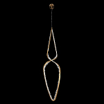 Подвесной светильник обрамленный элементами в виде кристаллов Smooth Shine варинант исполнения - 3 | Loft Concept в Перми