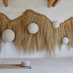 Большая дизайнерская Инсталляция из соломы RAFFIA Installation  варинант исполнения - 2 | Loft Concept в Перми