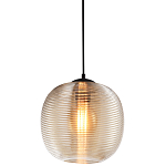 Подвесной светильник со стеклянным рельефным плафоном хром Perforated Glass 25 варинант исполнения - 1 | Loft Concept в Перми