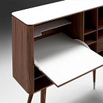 Дизайнерский комод-буфет на высоких ножках с выдвижными ящиками и открытыми полками Joshar варинант исполнения - 4 | Loft Concept в Перми