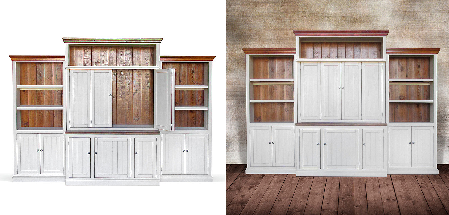 Шкаф-стеллаж Venanzo Provence HARMONIE Weathered White Шкаф-стеллаж Venanzo Provence HARMONIE Weathered White - Loft-Concept в Перми