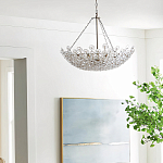 Люстра декорированная цветами из стекла Lightness of Flowers варинант исполнения - 3 | Loft Concept в Перми