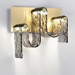 Бра волнистой формы из фактурного стекла Big Wave варинант исполнения - 2 | Loft Concept в Перми