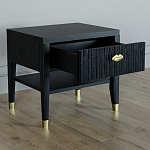 Прикроватная тумбочка с ящиком Elsa Dreams Black варинант исполнения - 2 | Loft Concept в Перми