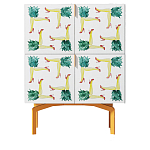 Тумба  с рисунком Short Pina Colada Orange варинант исполнения - 1 | Loft Concept в Перми