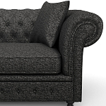 Мебельная ткань Шенилл темно-серый цвет 138 см T4-40 варинант исполнения - 8 | Loft Concept в Перми