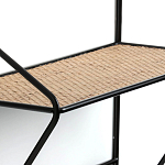 Настенная вешалка с полкой из ротанга Bourn Shelf-hanger варинант исполнения - 4 | Loft Concept в Перми