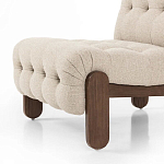 Кресло с деревянным каркасом и обивкой из ткани букле Medieval Furniture варинант исполнения - 4 | Loft Concept в Перми