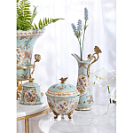 Шкатулка голубого цвета с цветочными орнаментами Blue Garden варинант исполнения - 6 | Loft Concept в Перми