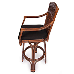 Барный стул из ротанга Eloise коричневый варинант исполнения - 3 | Loft Concept в Перми