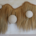 Большая дизайнерская Инсталляция из соломы RAFFIA Installation  варинант исполнения - 5 | Loft Concept в Перми