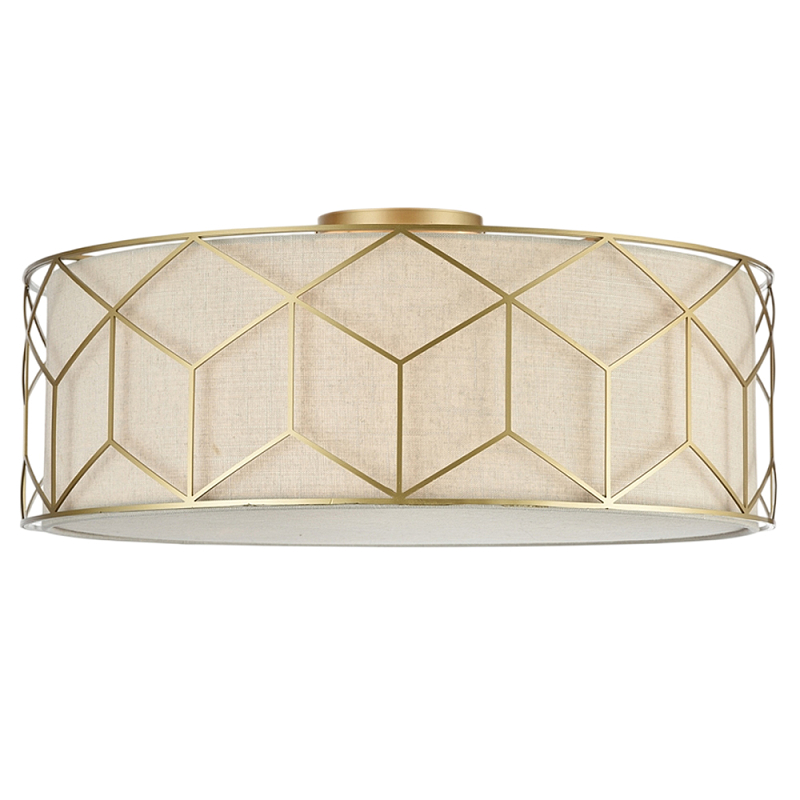 Потолочный светильник Messina Е27 Золотой Бежевый в Перми | Loft Concept 