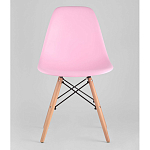 Пластиковый стул на ножках из массива бука Eames Pink варинант исполнения - 4 | Loft Concept в Перми