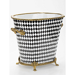 Фарфоровое кашпо Black and white square варинант исполнения - 2 | Loft Concept в Перми