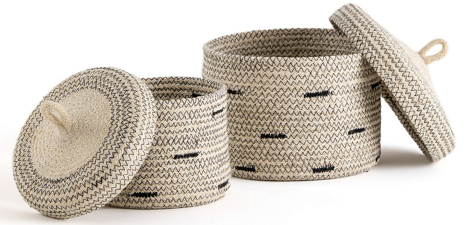 Комплект корзин из джута Wicker Baskets Комплект корзин из джута Wicker Baskets - Loft-Concept в Перми