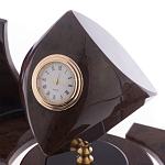 Настольный письменный набор из природного камня обсидиана коричневого Team leader варинант исполнения - 3 | Loft Concept в Перми