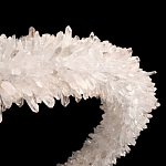 Люстра круглая с натуральным горным хрусталем Crystal Shimmer варинант исполнения - 5 | Loft Concept в Перми