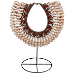 Этническое ожерелье из ракушек и бус Aboriginal Ethnic Necklace Beige Red варинант исполнения - 1 | Loft Concept в Перми