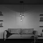 Подвесной светильник The column of light варинант исполнения - 6 | Loft Concept в Перми