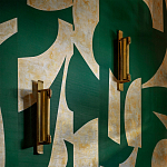 Обои ручная роспись в стиле Арт-деко Symphony Original colourway on Jade silk dupion варинант исполнения - 2 | Loft Concept в Перми