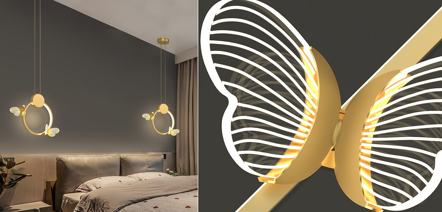 Светильник Butterfly Gold Circle Светильник Butterfly Gold Circle - Loft-Concept в Перми