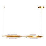 Люстра линейная с изогнутым плафоном Wave Line варинант исполнения - 2 | Loft Concept в Перми