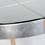 Столик журнальный серебристый с круглой столешницей Showing Refinement варинант исполнения - 1 | Loft Concept в Перми