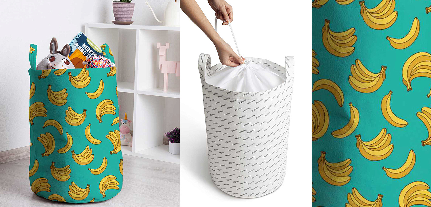 Корзина Bananas Pattern Basket Корзина Bananas Pattern Basket - Loft-Concept в Перми