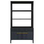 Стеллаж Primo с ящиками Черный дуб  варинант исполнения - 8 | Loft Concept в Перми