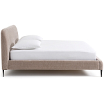 Кровать с обивкой велюр Hazel Velour Beige Bed варинант исполнения - 3 | Loft Concept в Перми