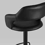 Барный стул черного цвета Strohach варинант исполнения - 6 | Loft Concept в Перми