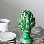 Статуэтка в виде артишока из зелёной керамики с глянцевыми лепестками Artichoke Decor  варинант исполнения - 2 | Loft Concept в Перми