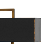 Настольная лампа прямоугольная с черным абажуром Strictness of Forms варинант исполнения - 1 | Loft Concept в Перми