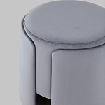 Пуф Alice Poof Grey Серый велюр варинант исполнения - 4 | Loft Concept в Перми