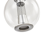 Подвесной светильник с плафоном в форме шара Inner Gleam Orb silver варинант исполнения - 6 | Loft Concept в Перми