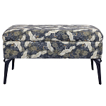 Банкетка с принтом из журавлей Crane варинант исполнения - 1 | Loft Concept в Перми