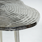 Металлический кофейный столик Puddle Silver варинант исполнения - 2 | Loft Concept в Перми