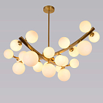Люстра подвесная фигурная с белыми лампами в форме шара Felicitat варинант исполнения - 4 | Loft Concept в Перми
