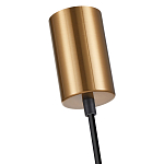 Подвесной светильник со стеклянным плафоном в форме бокала янтарного цвета Prestige варинант исполнения - 5 | Loft Concept в Перми