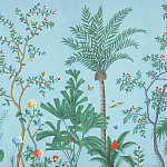 Обои ручная роспись Amazonia Duck Egg варинант исполнения - 3 | Loft Concept в Перми