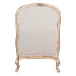 Кресло с пуфом с мягкой обивкой из льна Edward Armchair beige варинант исполнения - 3 | Loft Concept в Перми