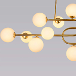 Люстра подвесная с белыми лампами в форме шара Flute варинант исполнения - 3 | Loft Concept в Перми